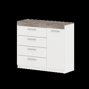 Комод МОДЕРН ТВ №1 с 4-мя ящиками и 1 дверью (левый/правый)