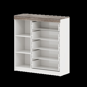 Комод МОДЕРН ТВ №1 с 5-ю ящиками и 1 дверью (левый/правый)