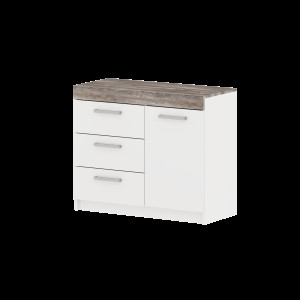 Комод МОДЕРН ТВ №2 с 3-мя ящиками и 1 дверью (левый/правый) Комод МОДЕРН ТВ №2 с 3-мя ящиками и 1 дверью (левый/правый)