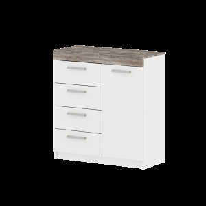 Комод МОДЕРН ТВ №2 с 4-мя ящиками и 1 дверью (левый/правый)