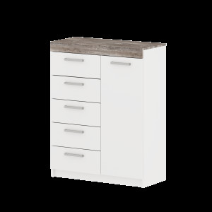 Комод МОДЕРН ТВ №2 с 5-ю ящиками и 1 дверью (левый/правый)