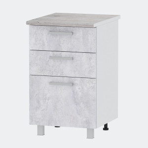 Стол 500 3 выдвижных ящика глубина 600